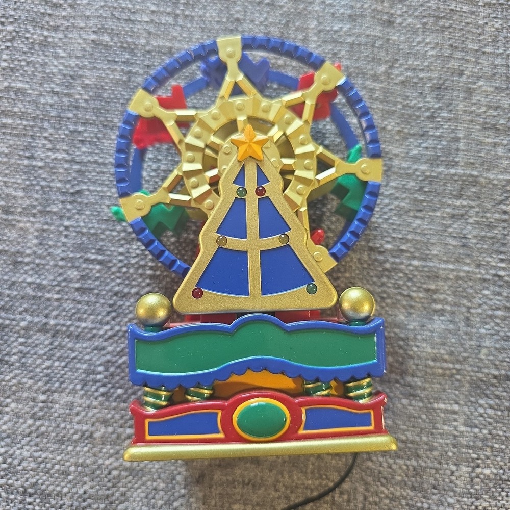 Vintage 1994 Mr. Christmas Plug In Animated Musical Ferris Wheel Ornament